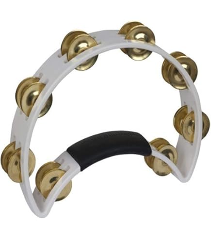 Amazon | RhythmTech RT1011 ブラス2連タンバリン黒 | タンバリン